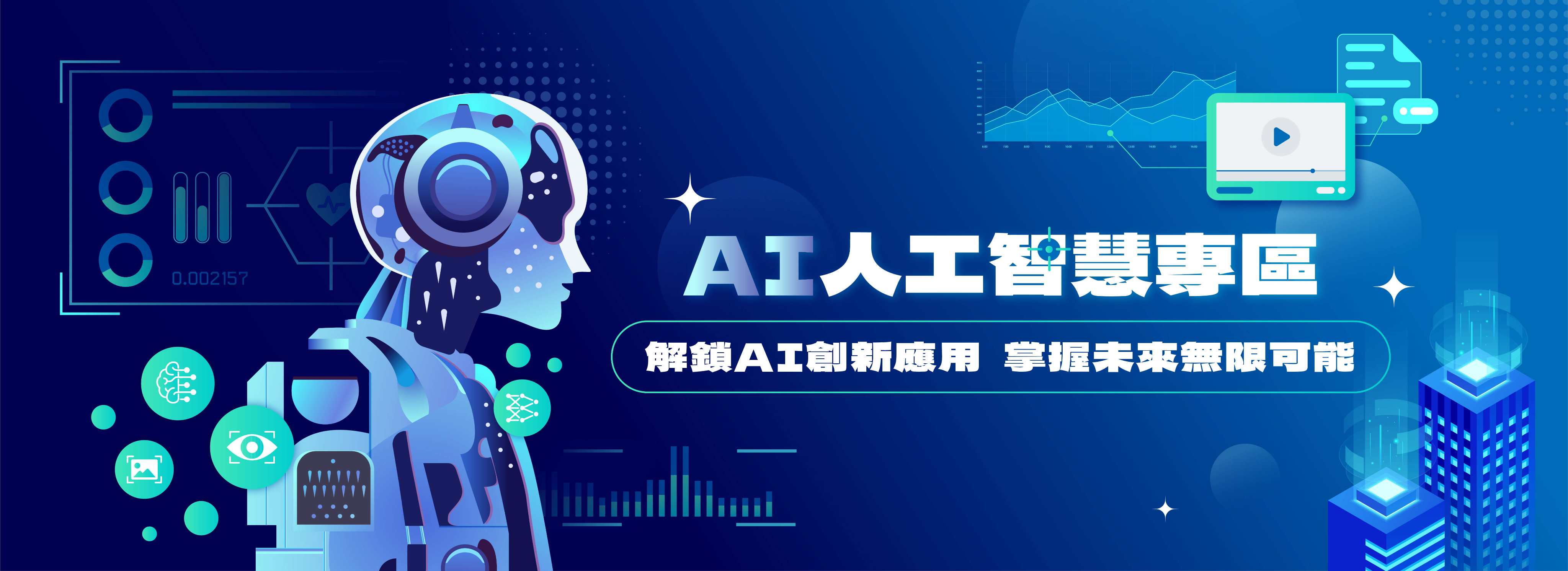 AI 人工智慧專區，解鎖 AI 創新應用，掌握未來無限可能